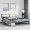 Image de vidaXL Bedframe met hoofdbord metaal zwart 193x203 cm355469