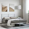 Image de vidaXL Bedframe met hoofdbord metaal wit 150x200 cm355514