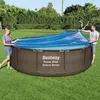 Image de Bestway Couverture solaire de piscine Flowclear 356 cm, couverture de piscine, couverture de sécurité pour piscine,, toile de piscine
