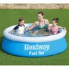 Image de Bestway Piscine gonflable Fast Set ronde 183x51 cm bleu, piscine facile à installer, piscine hors sol,, piscine