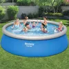 Image de Bestway Ensemble de piscine gonflable ronde Fast Set 457x122 cm, ensemble de piscine, piscine gonflable, piscine hors sol, ensembles de piscine