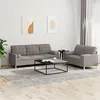 Image de vidaXL Ensemble de canapés 2 pcs avec coussins taupe tissu3201329
