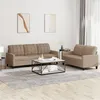 Image de vidaXL Ensemble de canapés 2 pcs avec coussins Cappuccino Similicuir