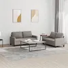 Image de vidaXL Ensemble de canapés 2 pcs avec coussins Taupe Tissu3201451
