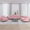 Image de vidaXL Ensemble de Canapés 3 pcs avec Coussins, Sièges avec Accoudoirs, Fauteuils de Salon Salle de Séjour Maison, Moderne, Rose Velours