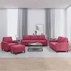 Image de vidaXL Ensemble de canapés 4 pcs avec coussins Rouge bordeaux Velours3201490