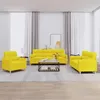 Image de vidaXL Ensemble de Canapés avec Coussins 3 pcs, Canapés avec Accoudoirs, Ensemble de Meubles, Mobilier de Salon, Moderne, 3201557