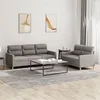 Image de vidaXL Ensemble de canapés 2 pcs avec coussins Taupe Tissu3201607