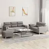 Image de vidaXL Ensemble de canapés 3 pcs avec coussins taupe tissu3201631