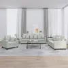 Image de vidaXL Ensemble de canapés 3 pcs avec coussins Gris clair Velours3201680