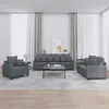 Image de vidaXL Ensemble de Canapés avec Coussins 3 pcs, Canapés avec Accoudoirs et Dossier, Ensemble de Meubles, Mobilier de Salon, 3201681