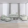 Image de vidaXL Ensemble de canapés 4 pcs avec coussins Gris clair Velours3201690