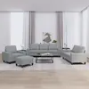 Image de vidaXL Ensemble de Canapés 4 pcs, Sièges avec Coussins, Canapés avec Accoudoirs et Dossier, Meubles avec Repose-pied Salon, 3201874
