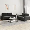Image de vidaXL Ensemble de canapés 2 pcs noir tissu