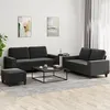 Image de vidaXL Ensemble de Canapés 3 pcs, Sièges avec Coussins, Canapés avec Accoudoirs et Dossier, Meubles avec Repose-pied Salon, 3201894