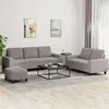 Image de Ensemble de canapés 3 pcs taupe tissu