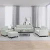 Image de vidaXL Ensemble de Canapés 4 pcs, Sièges avec Coussins, Canapés avec Accoudoirs et Dossier, Meubles avec Repose-pied Salon, 3201944