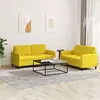 Image de Canape angle fixe vidaxl 2 places en velours jaune 77 x 138 x 80 cm