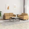 Image de vidaXL Ensemble de canapés 2 pcs marron velours