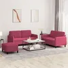 Image de vidaXL 3-delige Loungeset fluweel wijnrood3201988