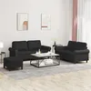 Image de vidaXL 3-delige Loungeset met kussens kunstleer zwart3202155