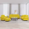 Image de vidaXL Ensemble de Canapés avec Coussins 4 pcs, Canapés avec Accoudoirs, Ensemble de Meubles avec Repose-pieds Salon, 3202206