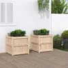 Image de vidaXL Jardinières 2 pcs bois de pin massif 837425