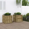 Image de Jardinières 2 pcs bois de pin imprégné