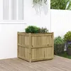 Image de Jardinière d extérieur 70x70x70 cm bois de pin imprégné