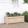Image de Jardinière d extérieur 90x31x31 cm bois de pin massif
