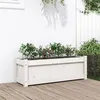 Image de vidaXL Jardinière blanc 90x31x31 cm bois massif de pin 837451