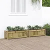 Image de Jardinières 2 pcs bois de pin imprégné