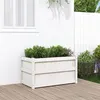 Image de vidaXL Jardinière d'extérieur blanc 90x50x50 cm bois de pin massif 837461