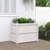 Image de vidaXL Jardinière blanc 90x50x70 cm bois de pin massif 837470