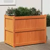 Image de vidaXL Jardinière cire marron 90x50x70 cm bois de pin massif 837471