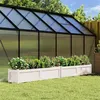 Image de vidaXL Jardinières 2 pcs blanc bois de pin massif837477