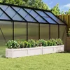 Image de Vidaxl Jardinières de Jardin, 2 Pièces, Blanches, Bois de Pin Massif