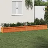 Image de Jardinières 2 pcs cire marron bois de pin massif