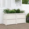 Image de vidaXL Jardinière blanc 150x50x70 cm bois de pin massif 837490