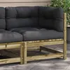 Image de Salon de jardin modulable Vidaxl bois gris 70 x 63.5 x 67 cm 1 personnes