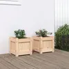 Image de Jardinières 2 pcs bois de pin massif