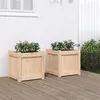 Image de Jardinières 2 pcs bois de pin massif