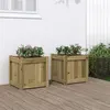 Image de Jardinières 2 pcs bois de pin imprégné