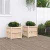 Image de vidaXL Jardinières 2 pcs bois de pin massif 837415