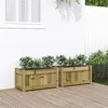 Image de Jardinières 2 pcs bois de pin imprégné