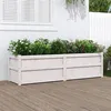 Image de vidaXL Jardinière blanc 180x50x50 cm bois de pin massif 837505