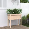 Image de Jardinières avec pieds 70x31x70 cm bois de pin massif