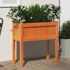 Image de vidaXL Jardinières et pieds cire marron 70x31x70 cm bois de pin massif 837558