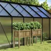 Image de Jardinières 2 pcs avec pieds bois de pin imprégné