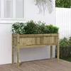 Image de Jardinière avec pieds 110x31x70 cm bois de pin imprégné